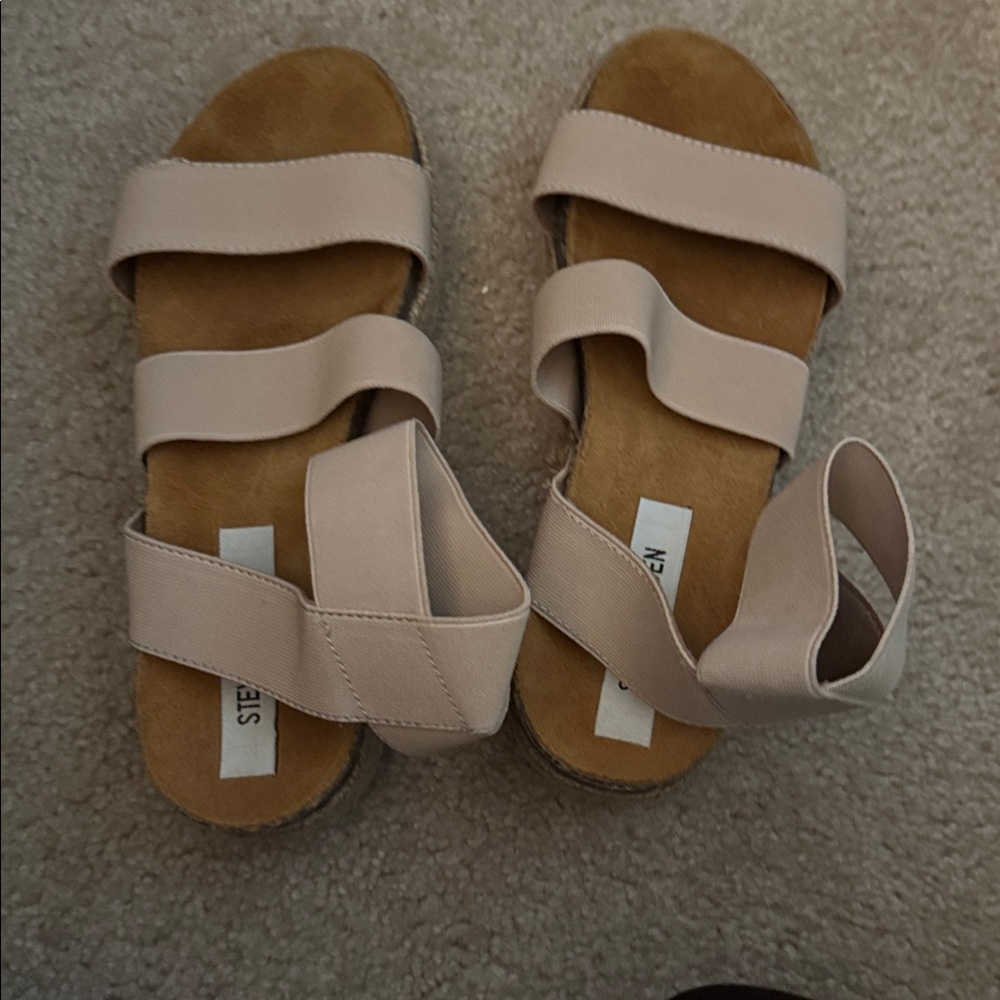 Sam Edelman Beige Platform Sandals